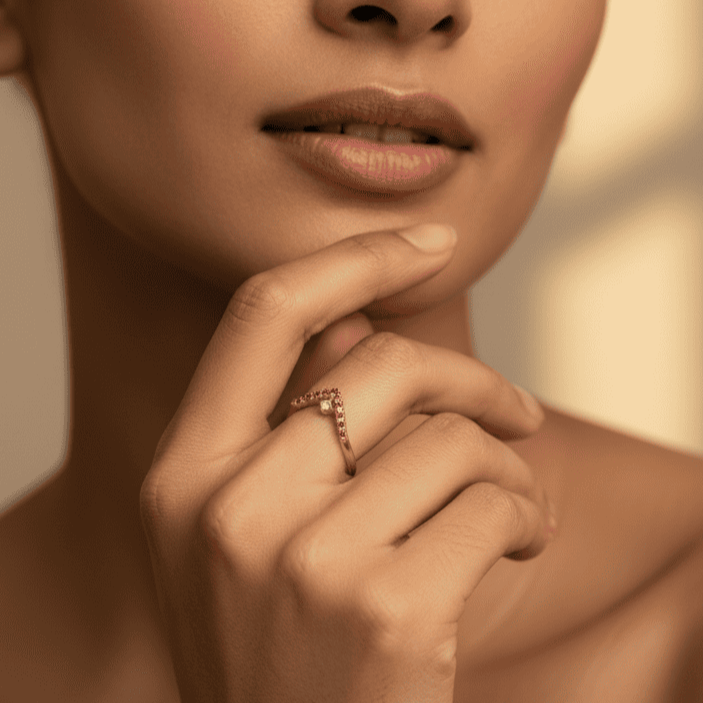 Rosy Vesper Ring