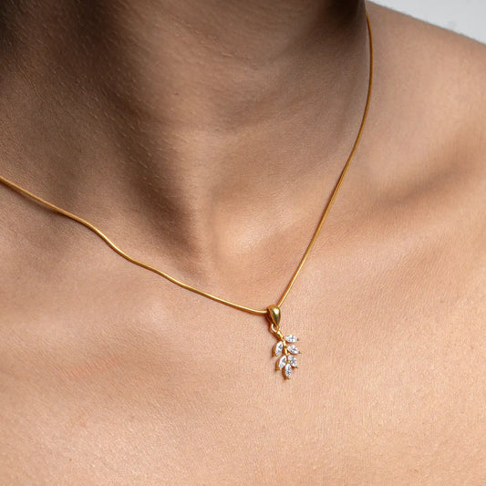 Jeweled Stem Pendent set