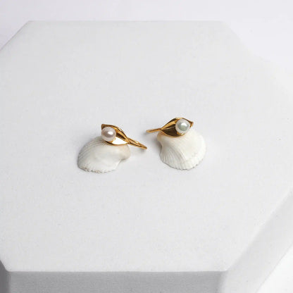 Golden Arc Earrings