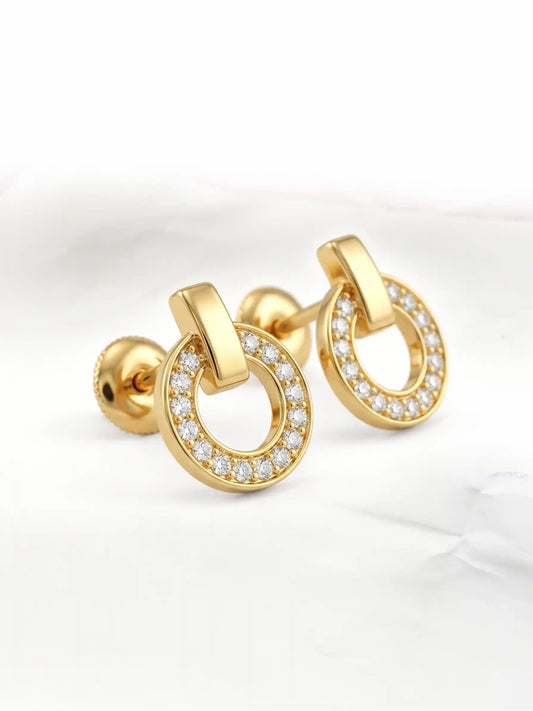 Circular Gems Earrings