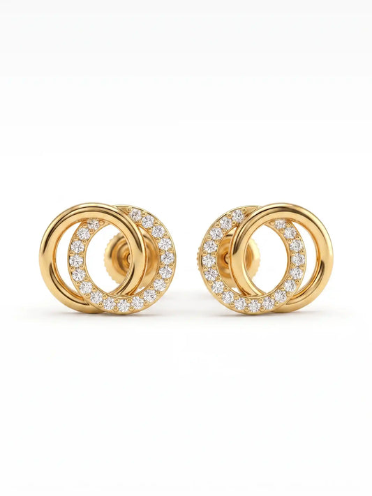 Loop Gem earrings