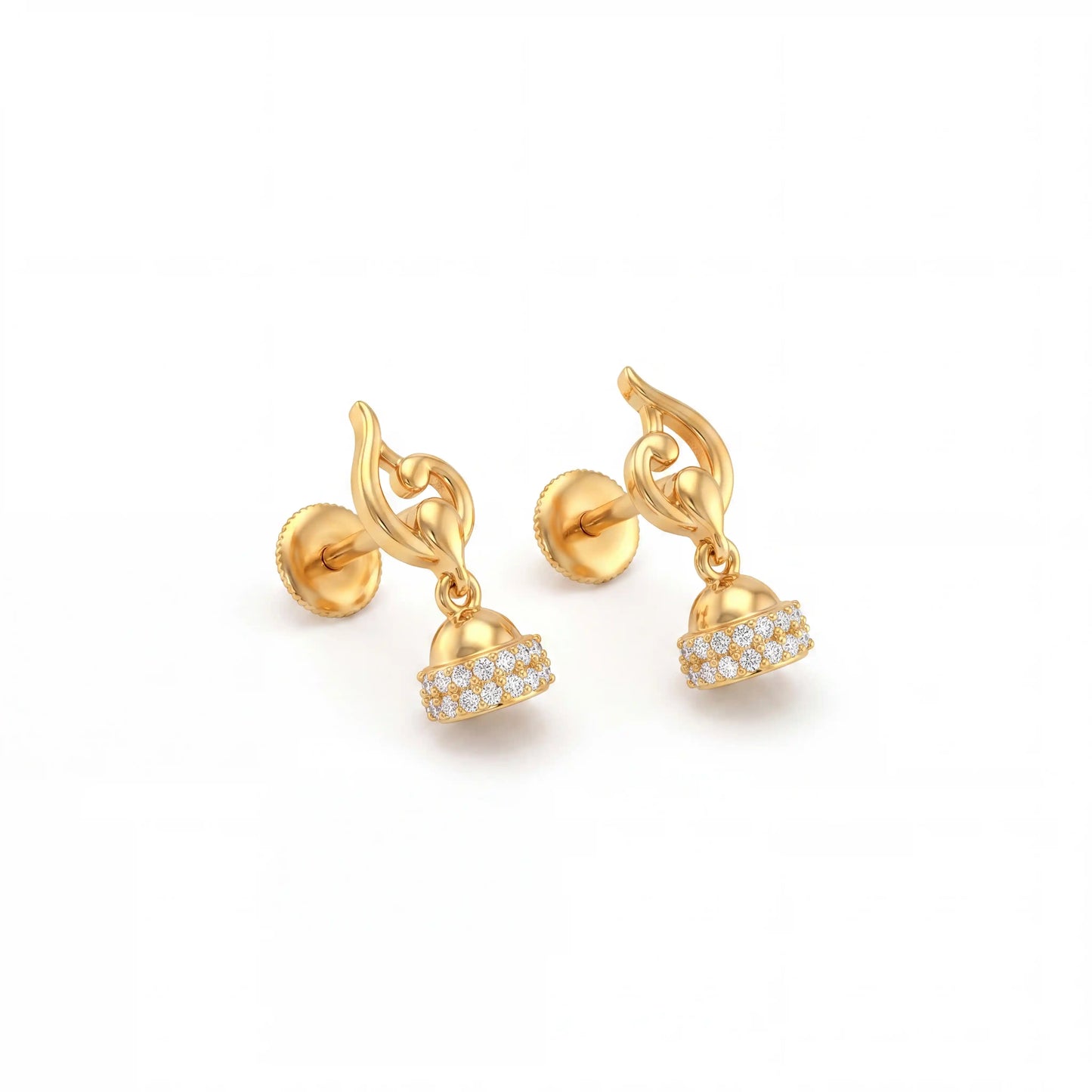 Aurora Drop Jhumka Studs