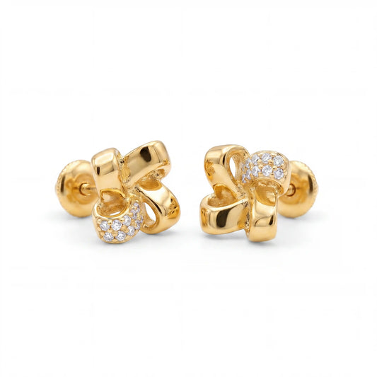Celeste Bow Spark Studs