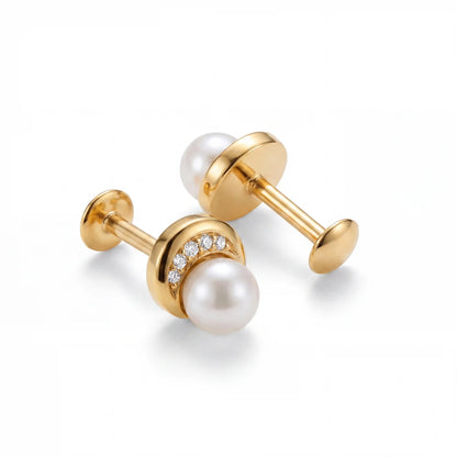 Luminous Arc Pearl Studs