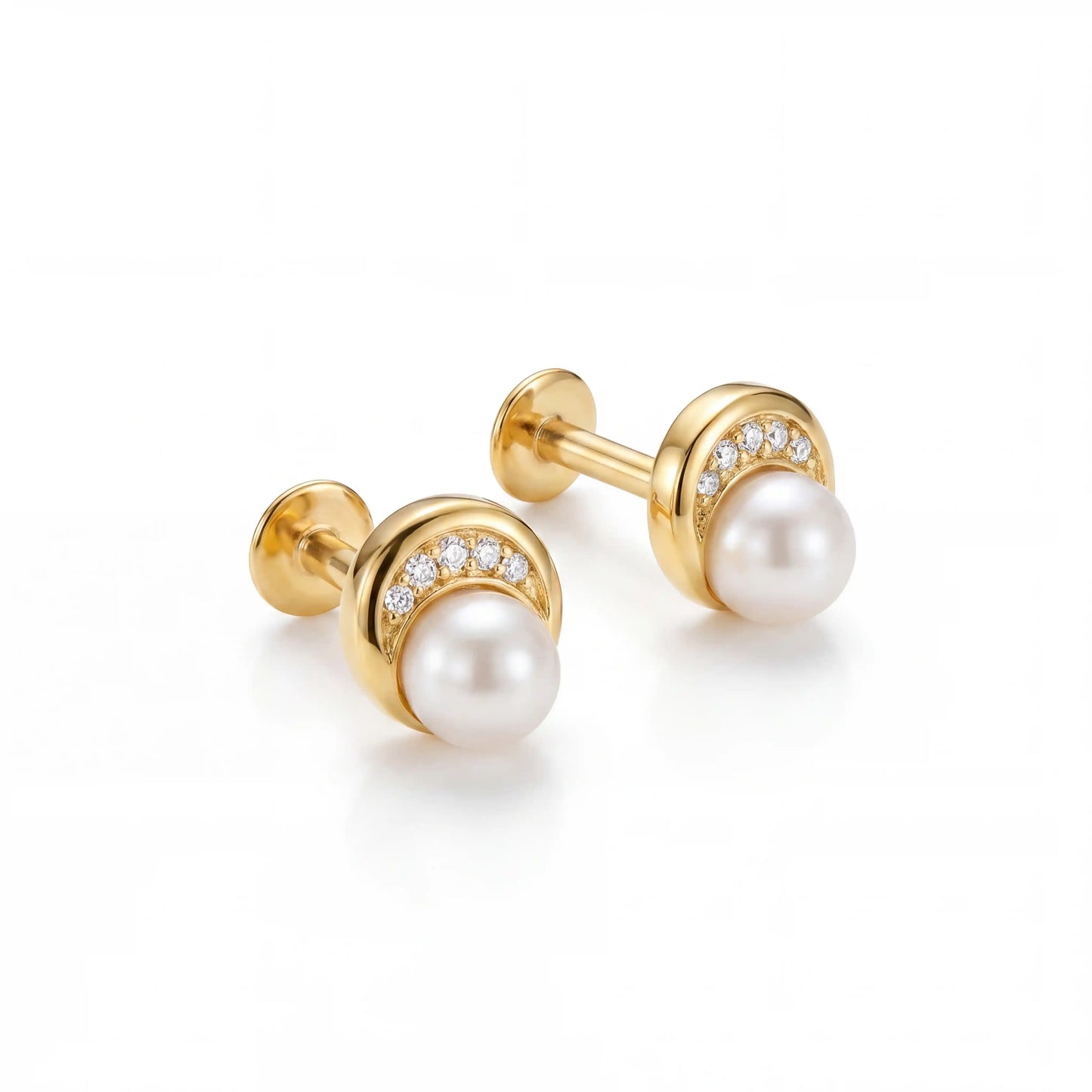Luminous Arc Pearl Studs