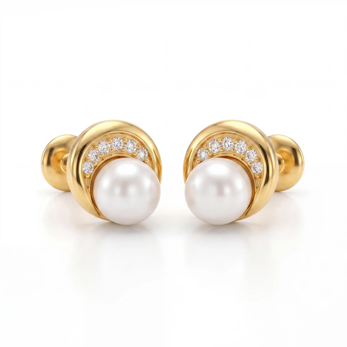 Luminous Arc Pearl Studs