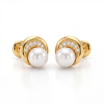 Luminous Arc Pearl Studs