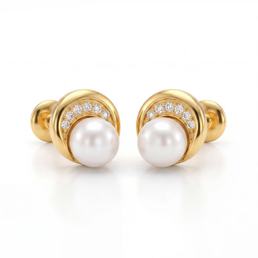 Luminous Arc Pearl Studs