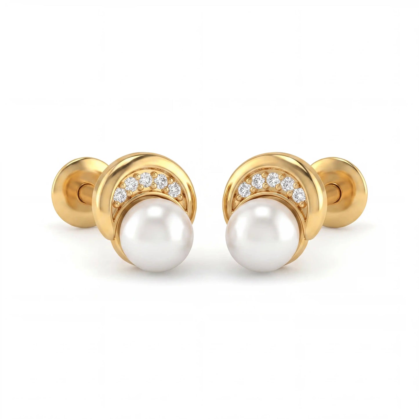 Luminous Arc Pearl Studs