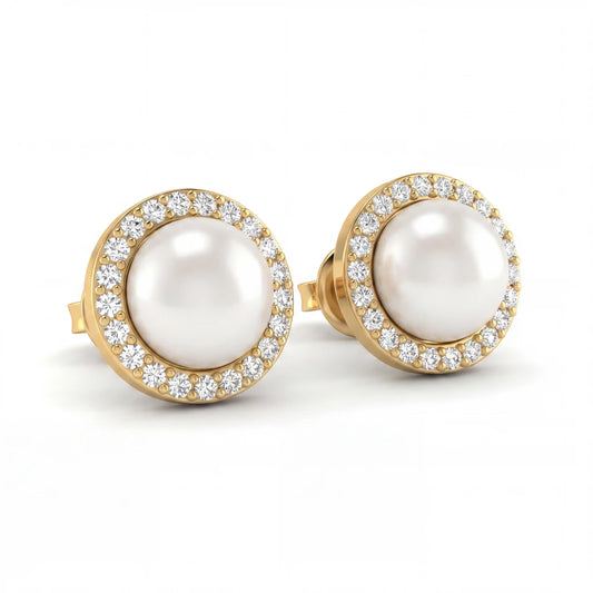 Halo Pearl Radiance Studs