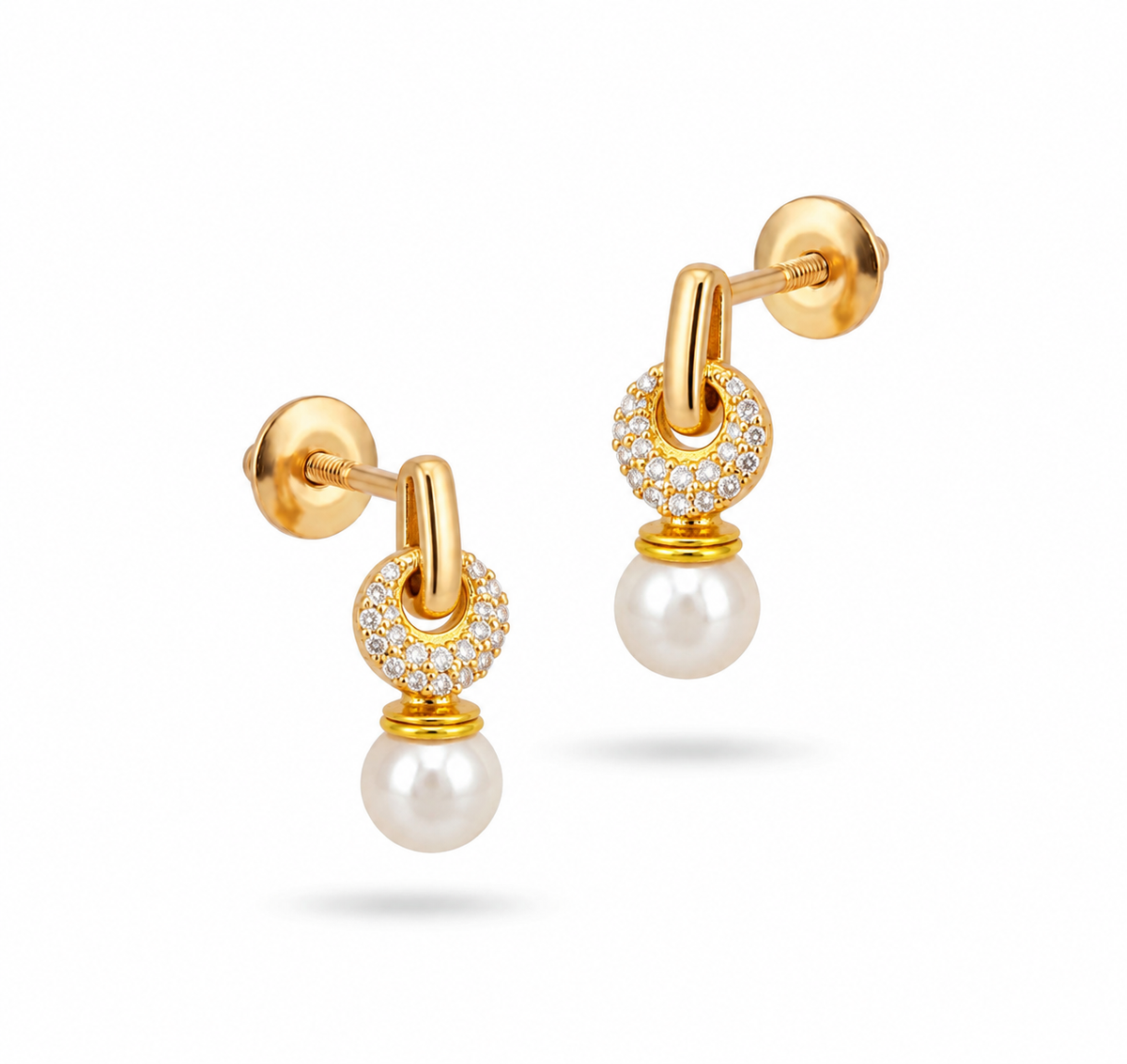 Pearl Halo Earrings
